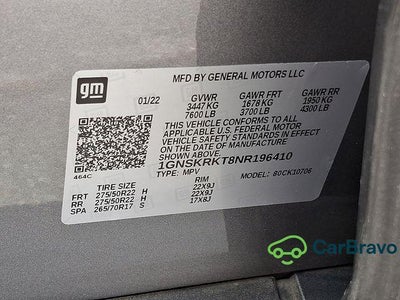 2022 Chevrolet Tahoe RST