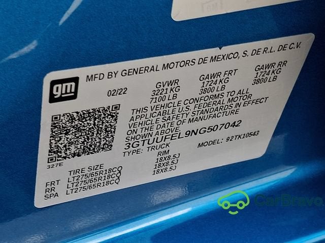 2022 GMC Sierra 1500 AT4X