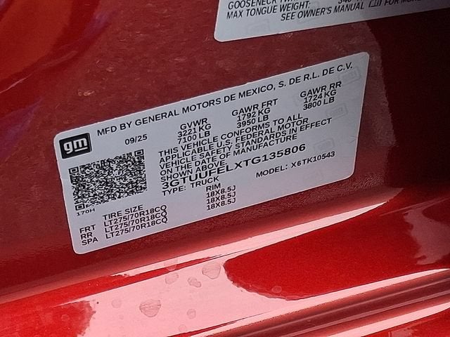 2026 GMC Sierra 1500 AT4X