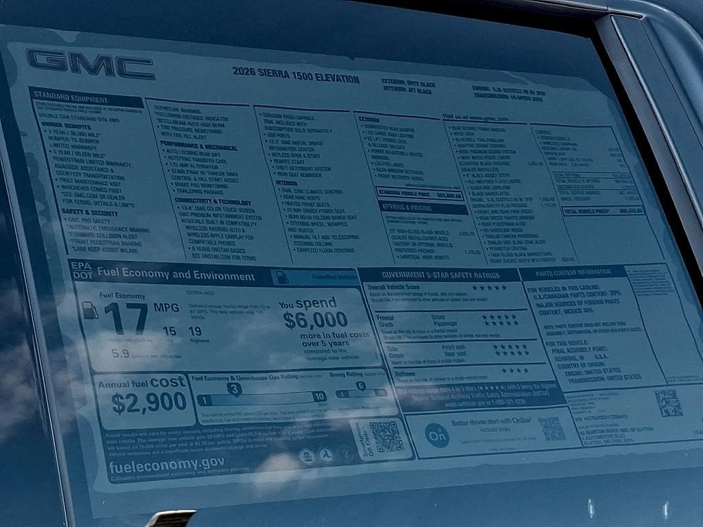 2026 GMC Sierra 1500 Elevation