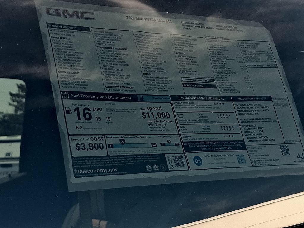 2026 GMC Sierra 1500 AT4