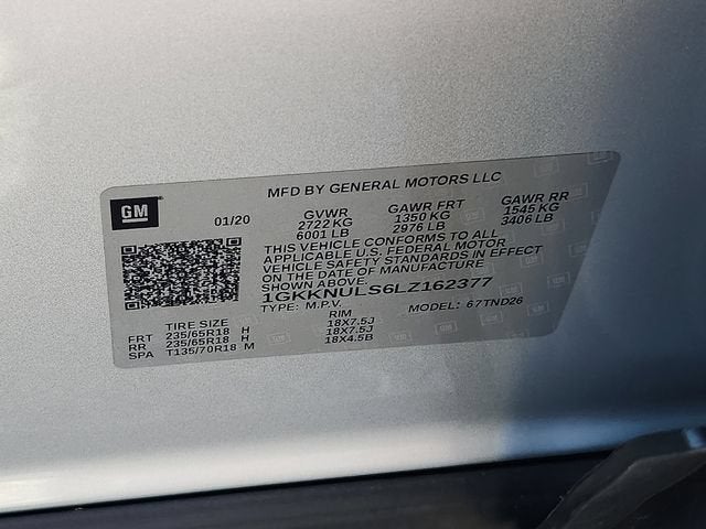 2020 GMC Acadia SLT