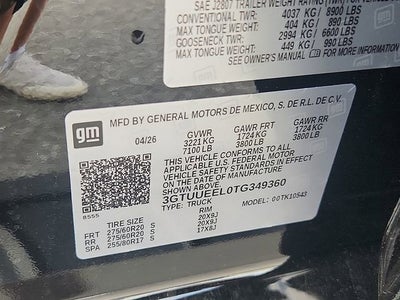 2026 GMC Sierra 1500 AT4